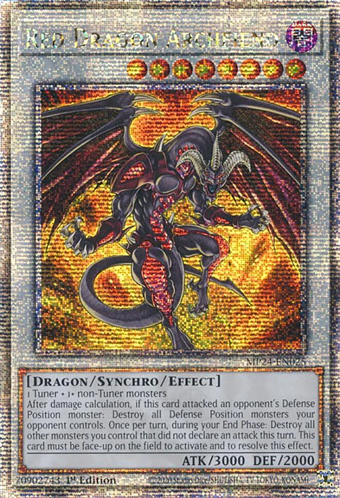 Red Dragon Archfiend - MP24-EN025 - Quarter Century Secret Rare