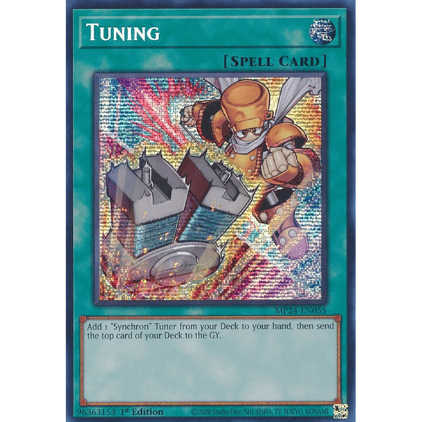 Tuning" (alternate artwork - MP24-EN055 - Prismatic Secret Rare