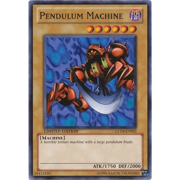 Pendulum Machine - GLD4-EN002 - Common