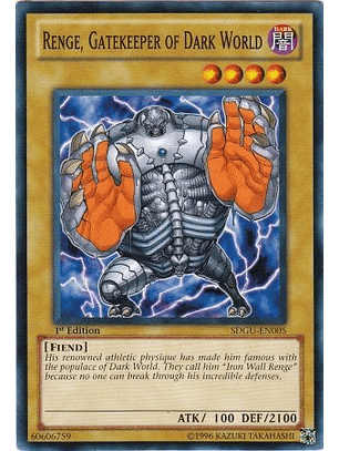 Renge, Gatekeeper of Dark World - SDGU-EN005 - Common