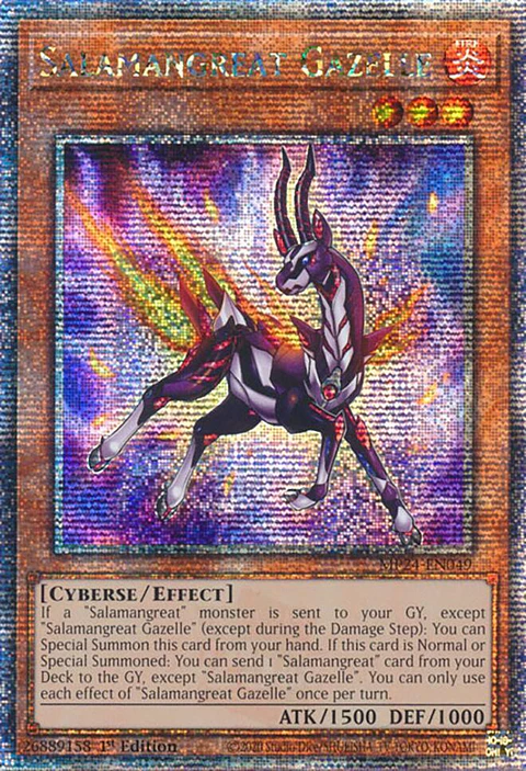 Salamangreat Gazelle - MP24-EN049 - Quarter Century Secret Rare