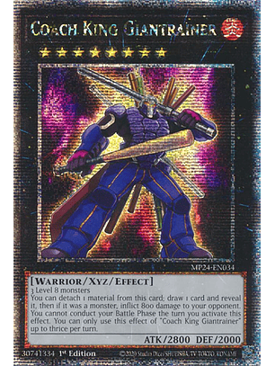 Coach King Giantrainer - MP24-EN034 - Quarter Century Secret Rare