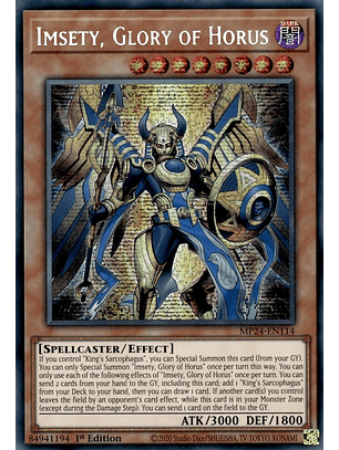 Imsety, Glory of Horus - MP24-EN114 - Prismatic Secret Rare