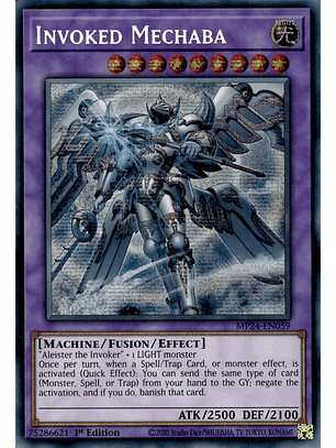 Invoked Mechaba (alternate artwork) - MP24-EN059 - Prismatic Secret Rare