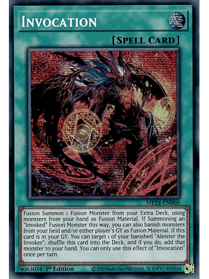 Invocation (alternate artwork) - MP24-EN060 - Prismatic Secret Rare
