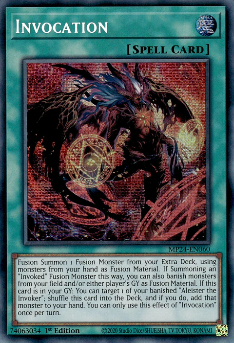Invocation (alternate artwork) - MP24-EN060 - Prismatic Secret Rare
