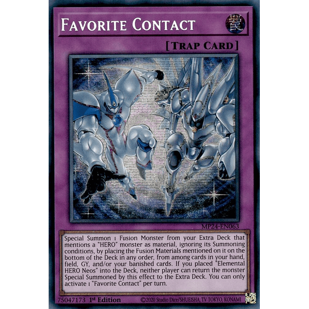 Favorite Contact - MP24-EN063 - Prismatic Secret Rare