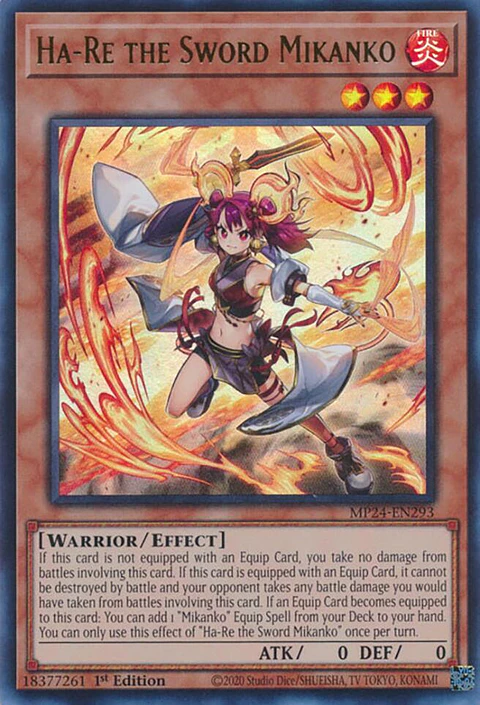 Ha-Re the Sword Mikanko - MP24-EN293 - Ultra Rare 