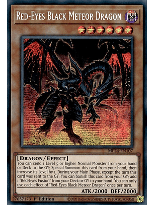 Red-Eyes Black Meteor Dragon - MP24-EN107 - Prismatic Secret Rare