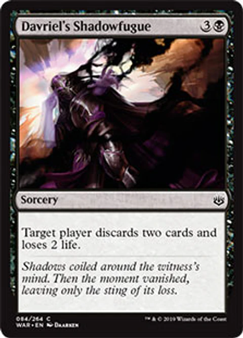 Davriel's Shadowfugue - WAR - C 