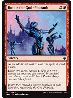 Honor the God-Pharaoh - WAR - C