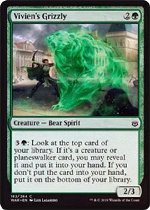 Vivien's Grizzly - WAR - C 