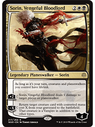 Sorin, Vengeful Bloodlord - WAR - R 