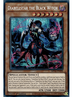 Diabellstar the Black Witch - MP24-EN109 - Prismatic Secret Rare