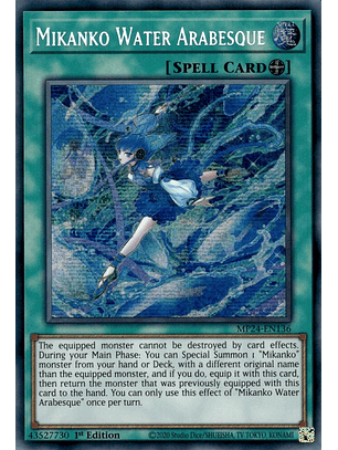 Mikanko Water Arabesque - MP24-EN136 - Prismatic Secret Rare