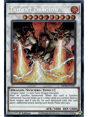 Trident Dragion - MP24-EN147 - Prismatic Secret Rare