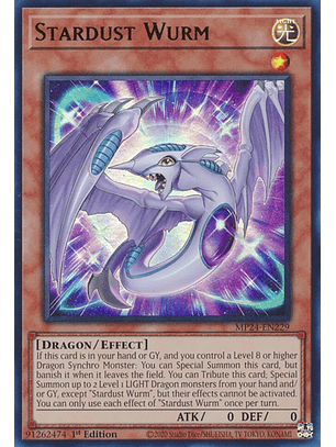 Stardust Wurm - MP24-EN229 - Ultra Rare