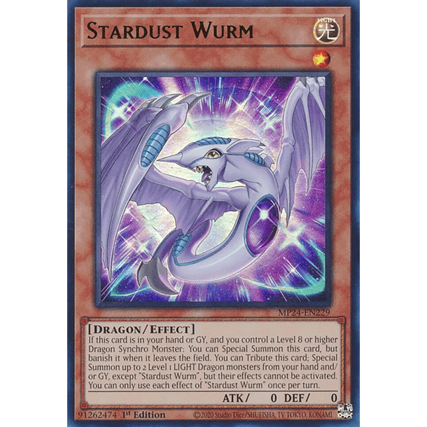 Stardust Wurm - MP24-EN229 - Ultra Rare