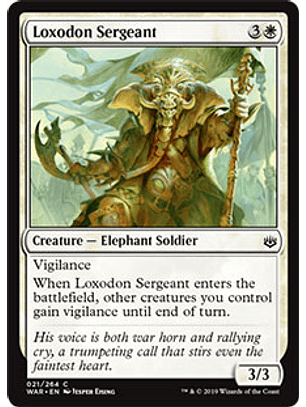 Loxodon Sergeant - WAR - C 