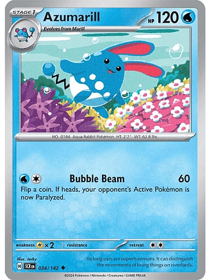 Azumarill - 034/142 - Uncommon