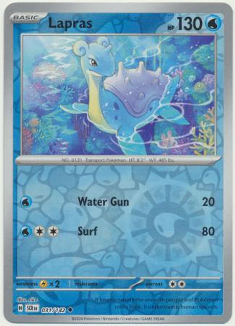 Lapras - 031/142 - Uncommon - SCR