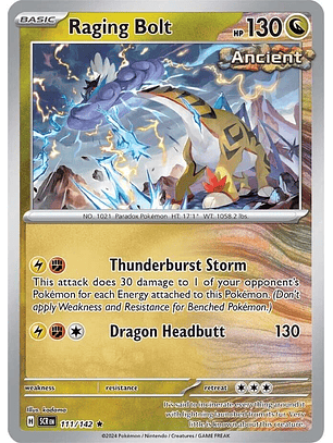 Raging Bolt - 111/142 - Holo Rare - SCR