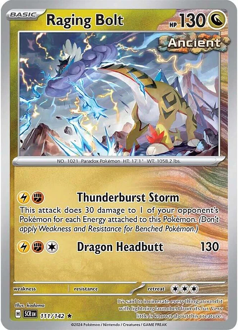 Raging Bolt - 111/142 - Holo Rare - SCR