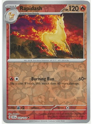 Rapidash - 020/142 - Uncommon