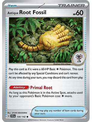 Antique Root Fossil - 130/142 - Common