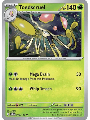 Toedscruel - 018/142 - Uncommon