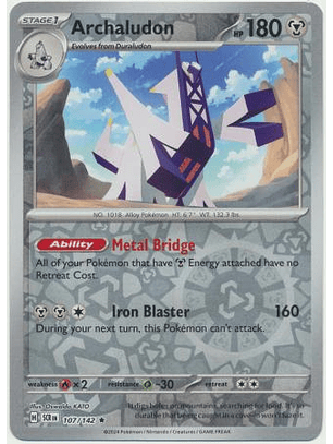 Archaludon - 107/142 - Holo Rare