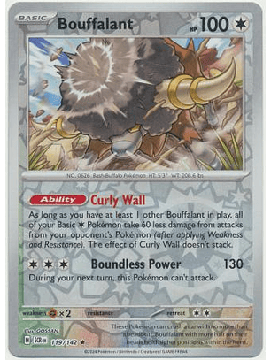 Bouffalant - 119/142 - Holo Rare