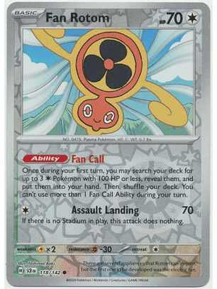 Fan Rotom - 118/142 - Common