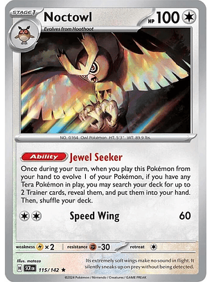 Noctowl - 115/142 - Holo Rare