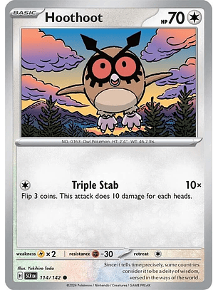 Hoothoot - 114/142 - Common