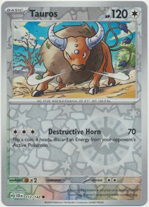 Tauros - 112/142 - Common -SCR