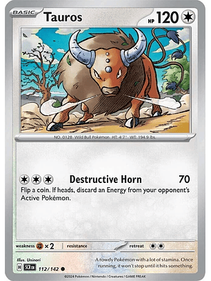 Tauros - 112/142 - Common -SCR