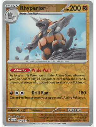 Rhyperior - 076/142 - Holo Rare
