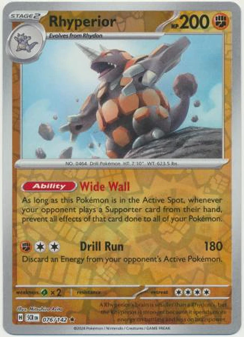 Rhyperior - 076/142 - Holo Rare