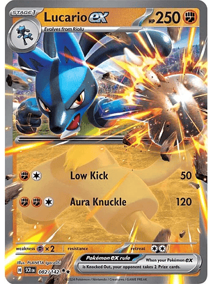 Lucario ex - 082/142 - Ultra Rare - SCR