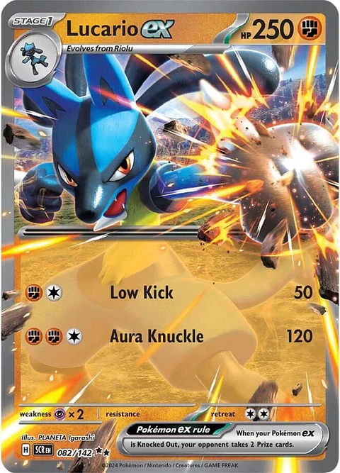 Lucario ex - 082/142 - Ultra Rare - SCR