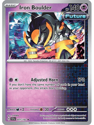 Iron Boulder - 071/142 - Holo Rare