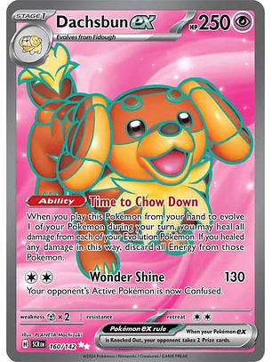Dachsbun ex - 160/142 - Full Art Secret Rare