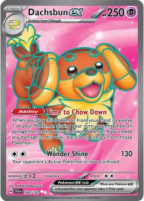Dachsbun ex - 160/142 - Full Art Secret Rare
