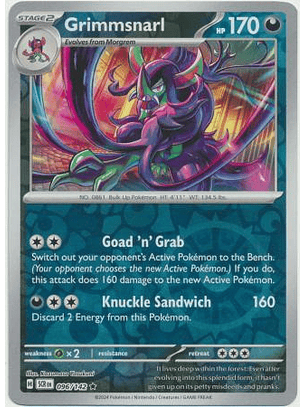 Grimmsnarl - 096/142 - Holo Rare - SCR