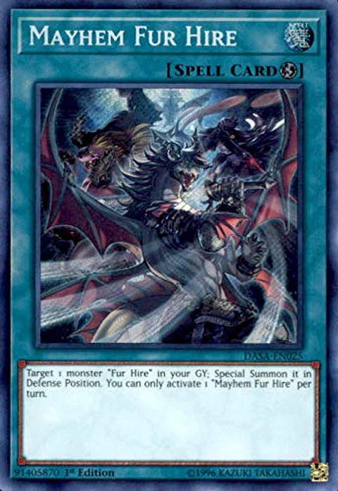 Mayhem Fur Hire - DASA-EN025 - Secret Rare