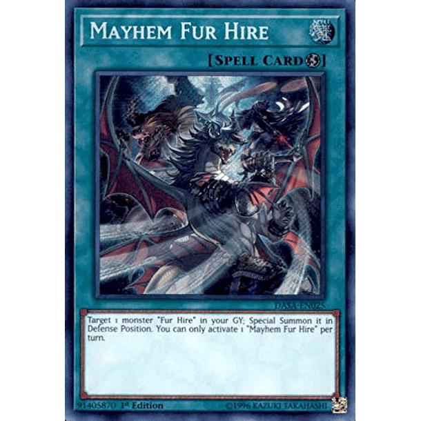 Mayhem Fur Hire - DASA-EN025 - Secret Rare