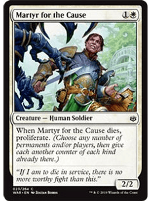 Martyr for the Cause - WAR - C