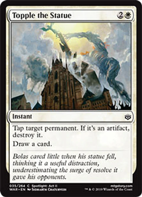 Topple the Statue - WAR - C 