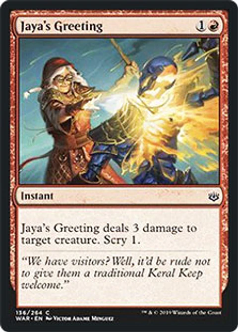 Jaya's Greeting - WAR - C 